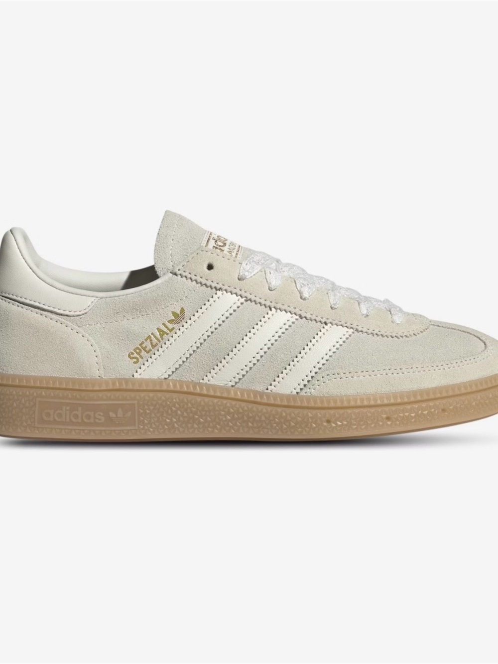 adidas Spezial Suede Sneaker in Off-White and Gum